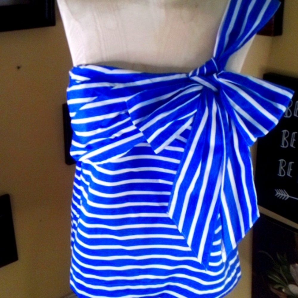 JCrew one shoulder blouse
